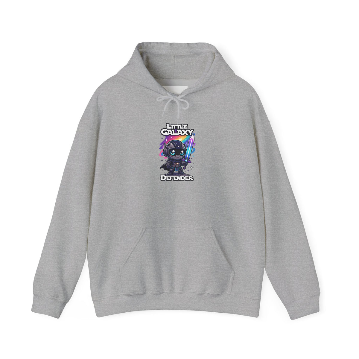 Little Galaxy Defender Hoodie — Cute Space Cat Graphic Pullover