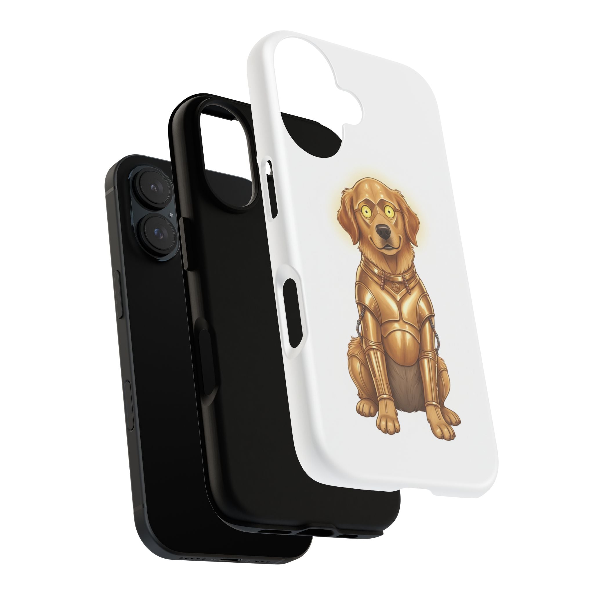 Golden Retriever C-3PO Phone Case — Star Wars Dog Cover