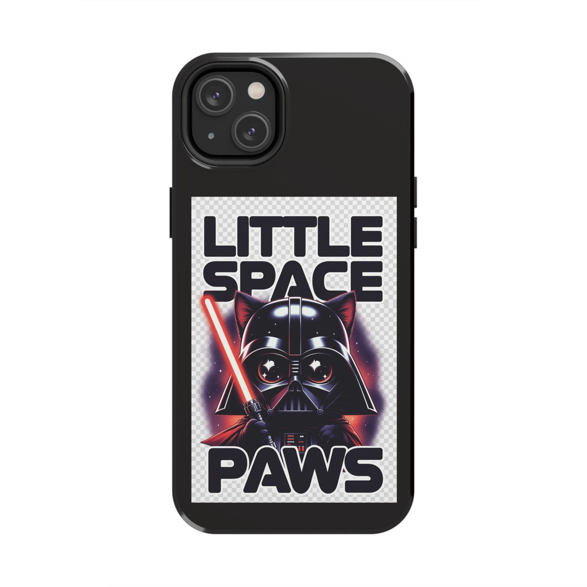 Little Space Paws Phone Case — Cute Darth Vader Cat Graphic Tough Phone Case