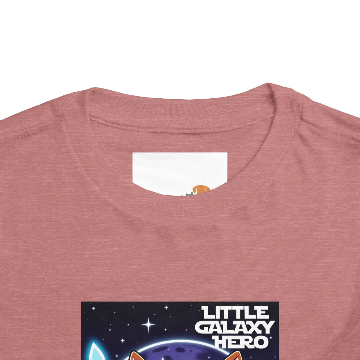 Little Galaxy Hero Toddler Tee — Cute Space Cat with Light Sword