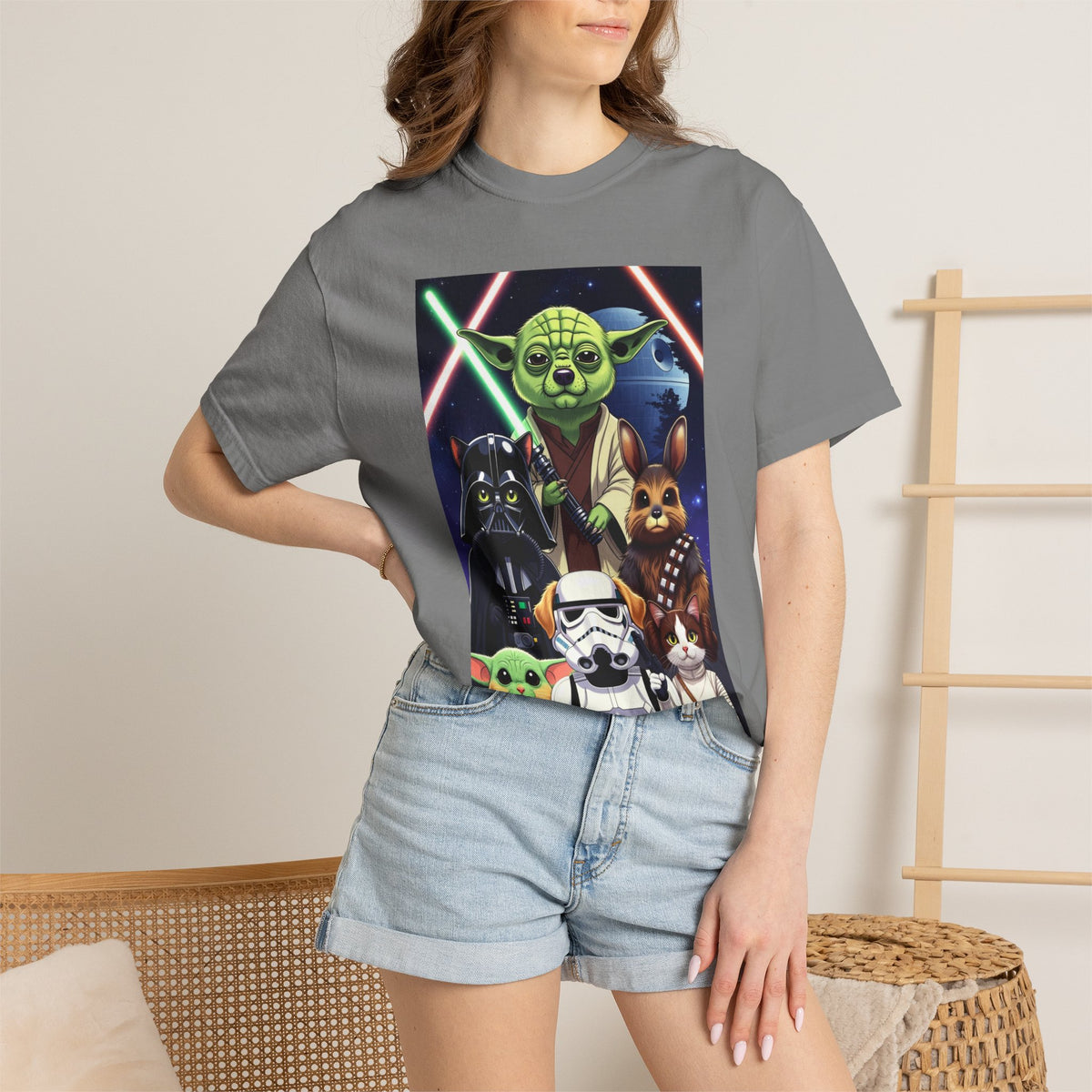 Space Adventure Character Collage T-Shirt