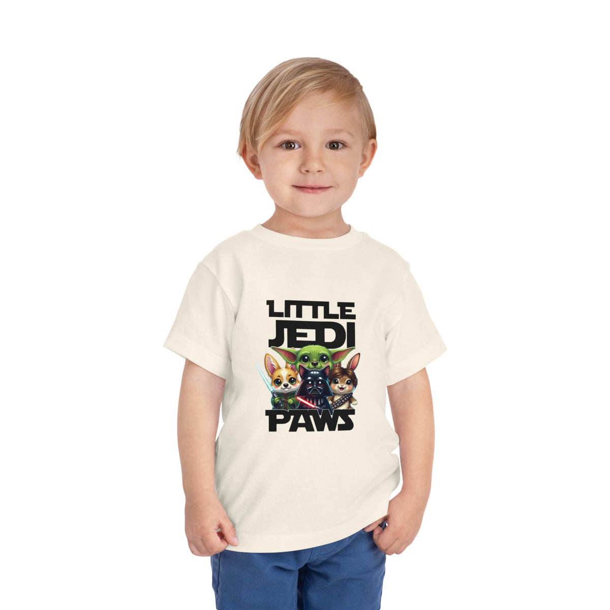 Little Jedi Paws Toddler Tee — Cute Star Wars Puppy Baby Shirt
