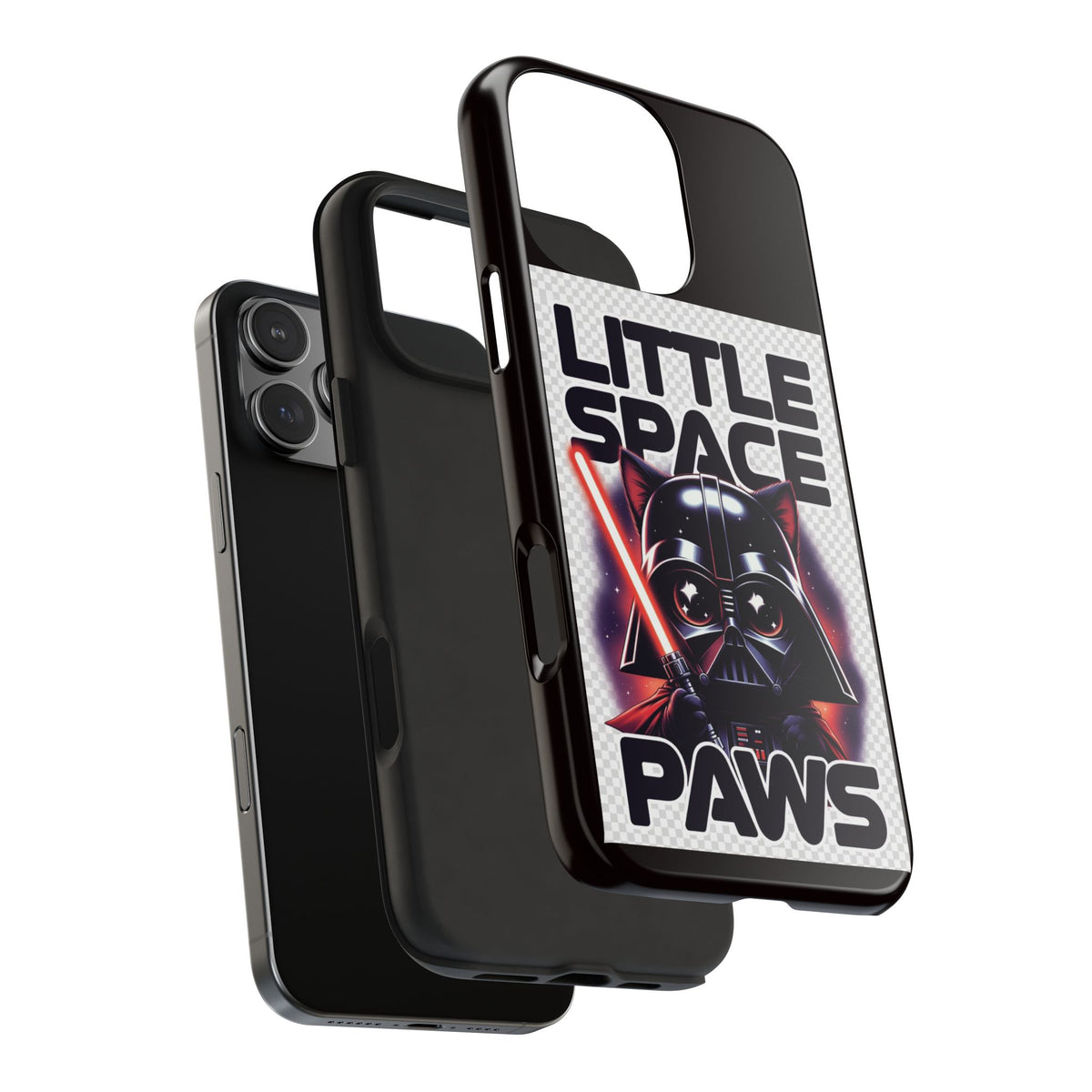 Little Space Paws Phone Case — Cute Darth Vader Cat Graphic Tough Phone Case
