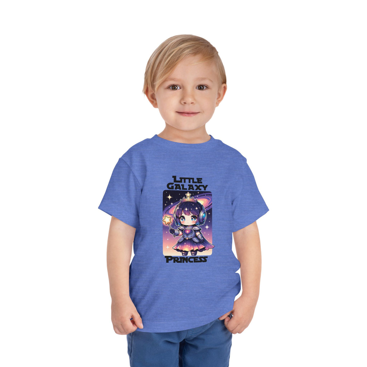 Toddler Tee — "Little Galaxy Princess" Cute Space Anime Kid Shirt