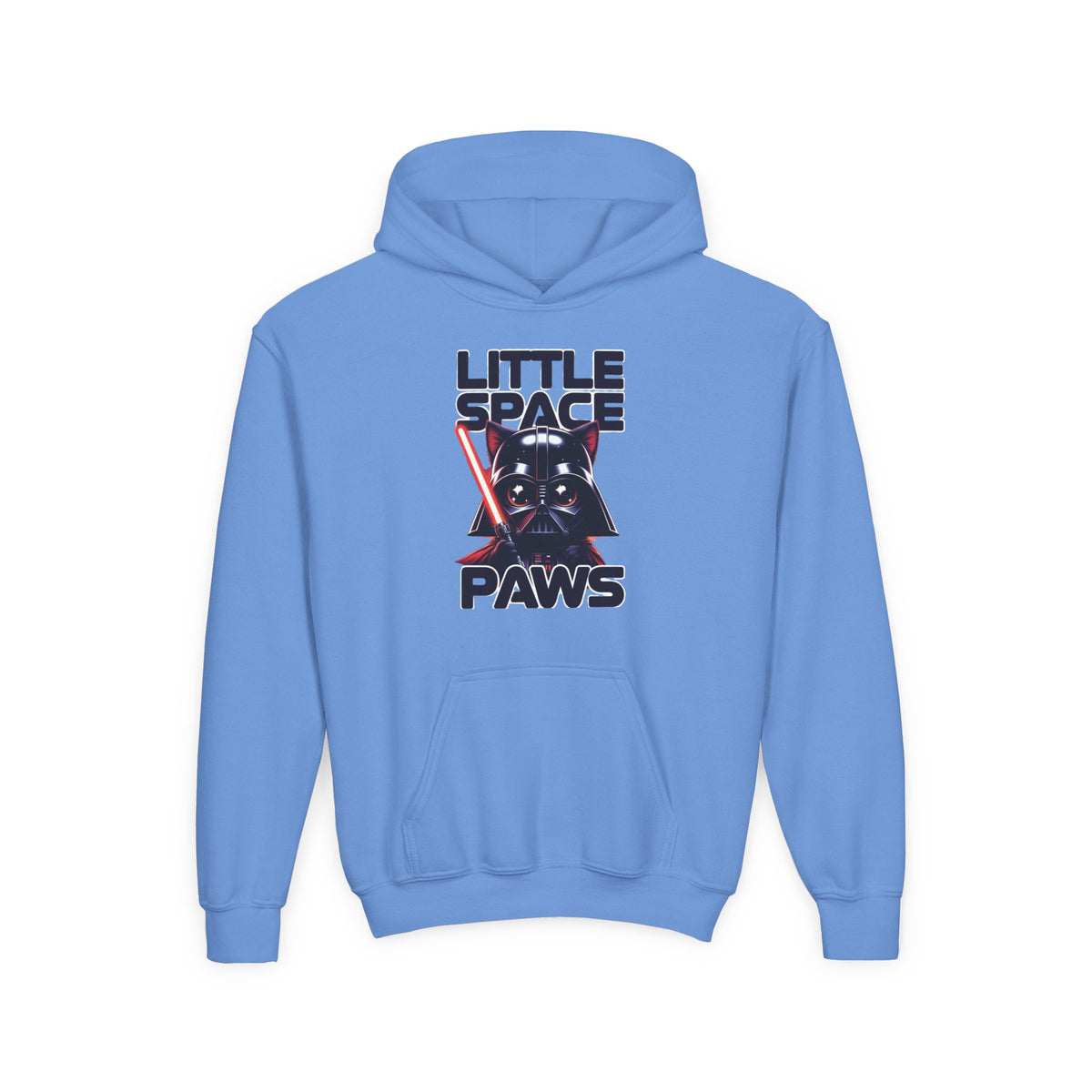 Little Jedi Paws Youth Hoodie – Kids Star Wars-Inspired Cat Graphic Hooded Sweatshirt