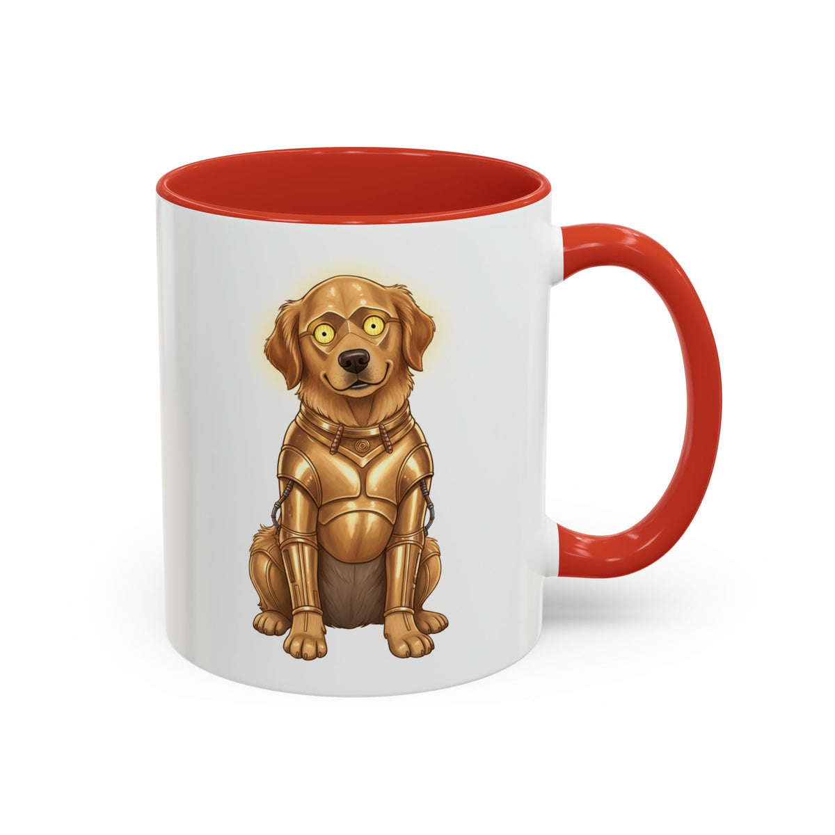 Golden Retriever as C-3PO Mug — Cute Star Wars Droid Dog Coffee Cup (11/15oz)