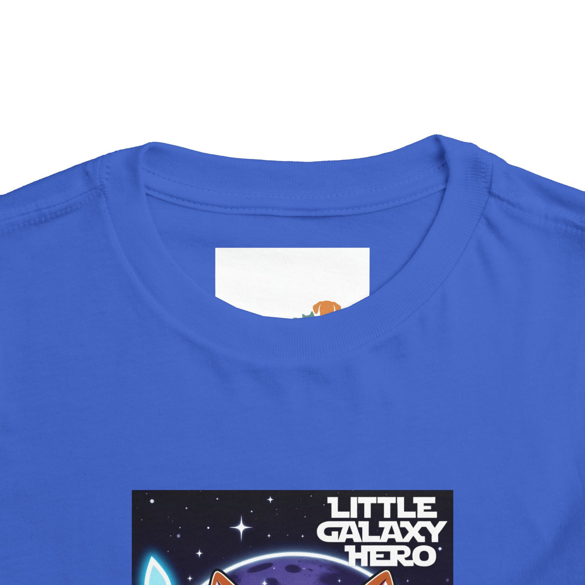 Little Galaxy Hero Toddler Tee — Cute Space Cat with Light Sword