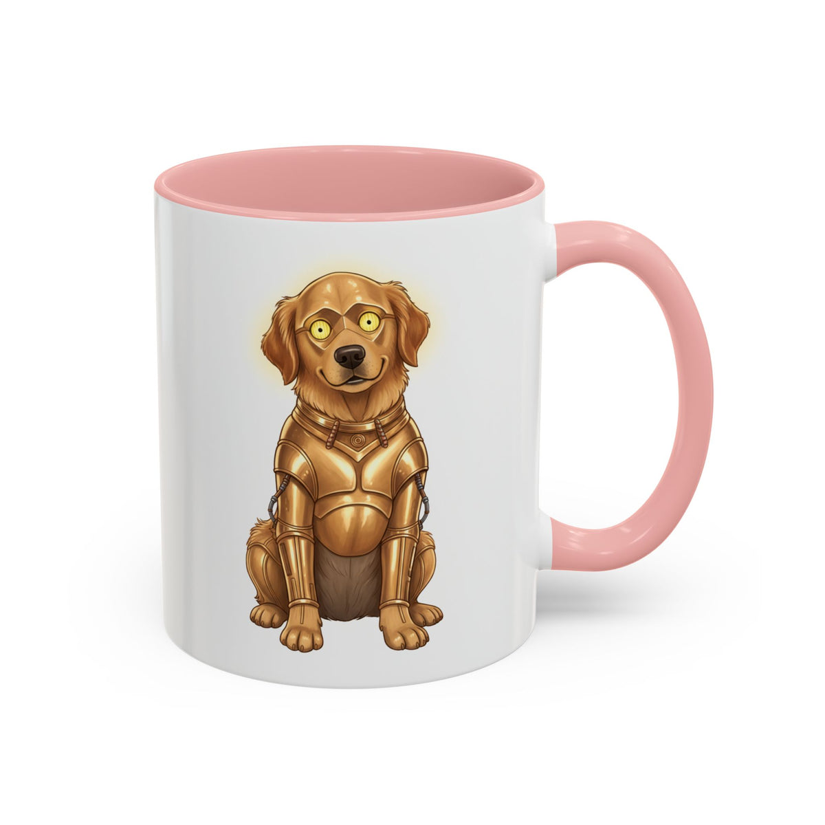 Golden Retriever as C-3PO Mug — Cute Star Wars Droid Dog Coffee Cup (11/15oz)