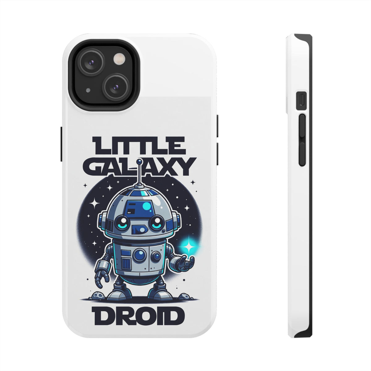 Little Galaxy Droid Tough Phone Case — Cute Retro Robot Phone Cover for Kids & Sci‑Fi Fans