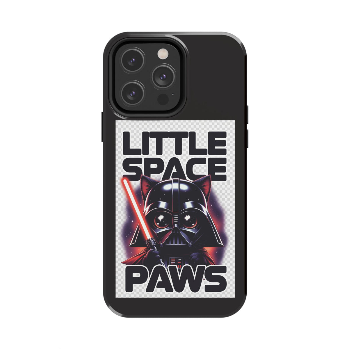 Little Space Paws Phone Case — Cute Darth Vader Cat Graphic Tough Phone Case