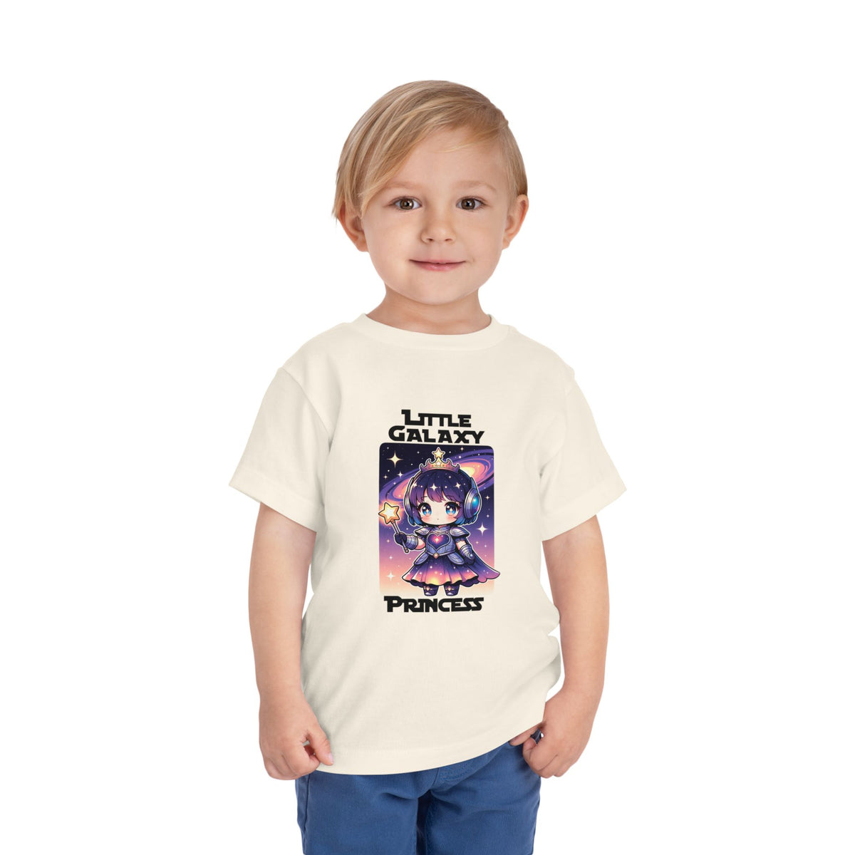 Toddler Tee — "Little Galaxy Princess" Cute Space Anime Kid Shirt
