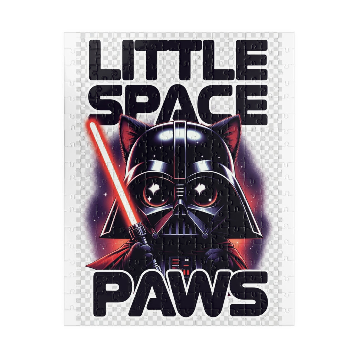 Space Cat Lightsaber Puzzle — 252-Piece Jigsaw