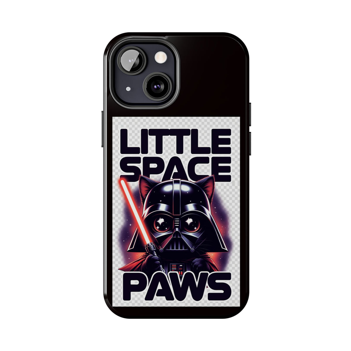 Little Space Paws Phone Case — Cute Darth Vader Cat Graphic Tough Phone Case