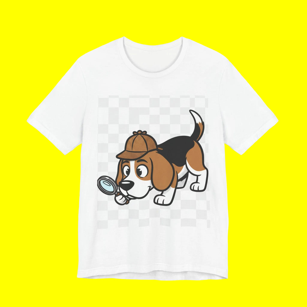 Beagle Detective T-Shirt – Whimsical Noir Dog Tee | Funny Detective Pup Shirt