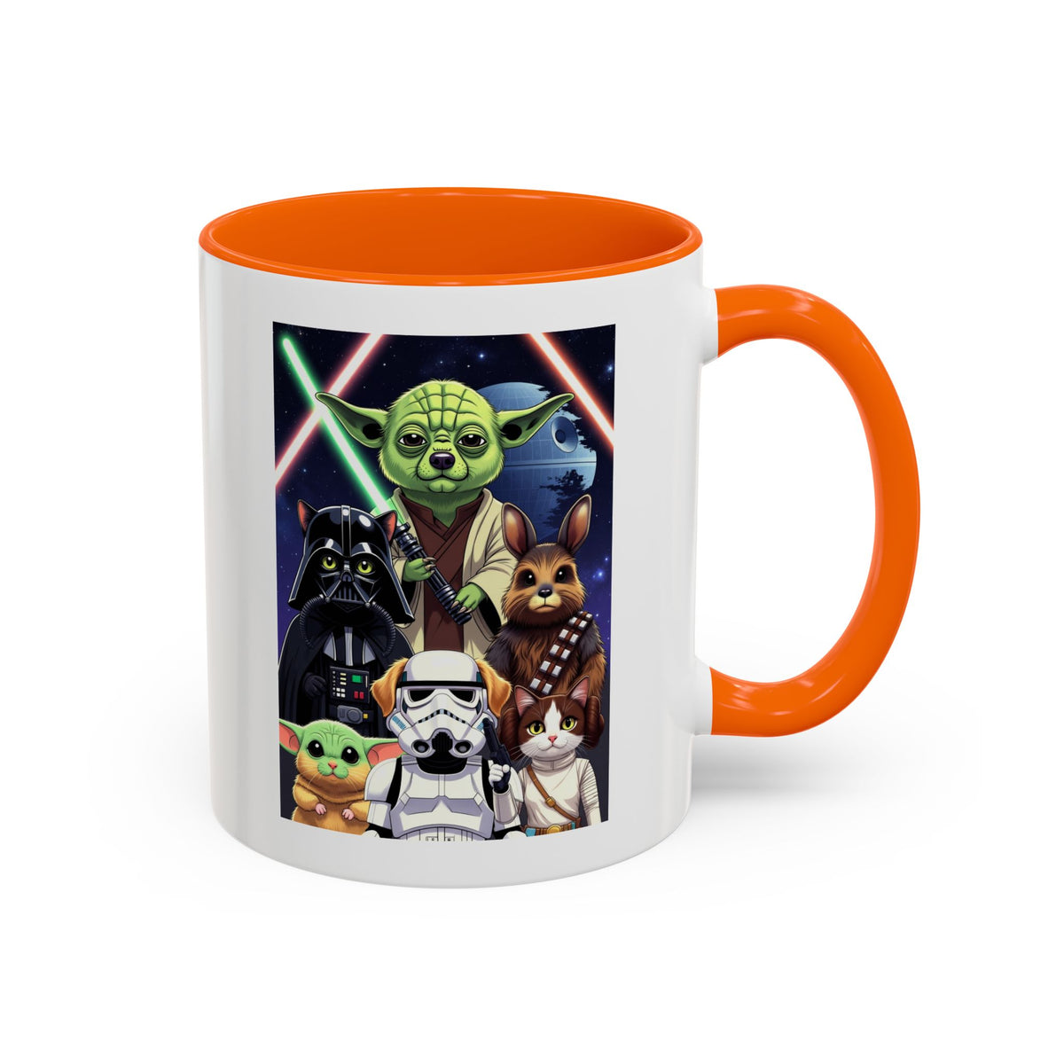 Star Wars Pets Accent Coffee Mug — Cute Galactic Pet Design (11/15oz)
