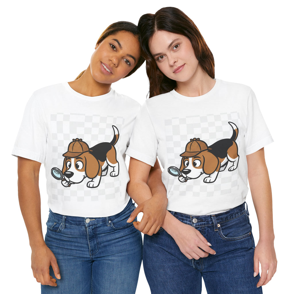 Beagle Detective T-Shirt – Whimsical Noir Dog Tee | Funny Detective Pup Shirt