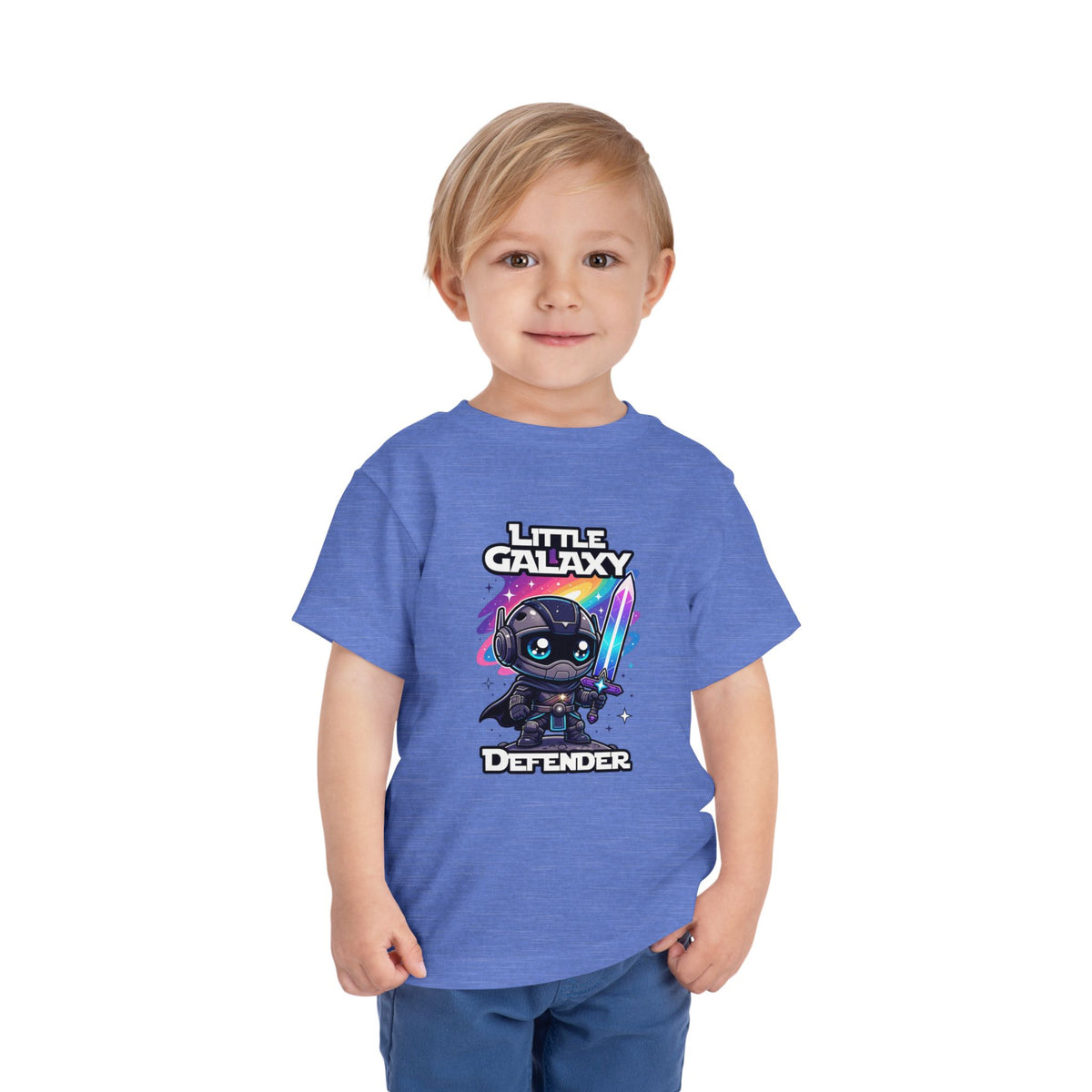 Toddler Tee - Little Galaxy Defender Cute Space Warrior Shirt