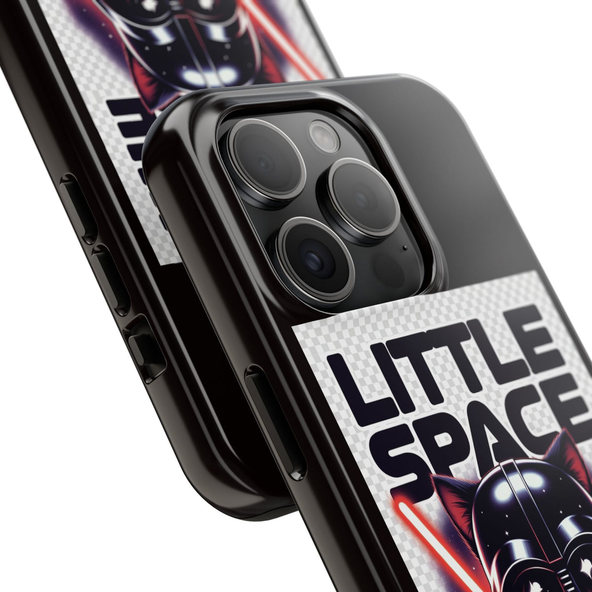 Little Space Paws Phone Case — Cute Darth Vader Cat Graphic Tough Phone Case