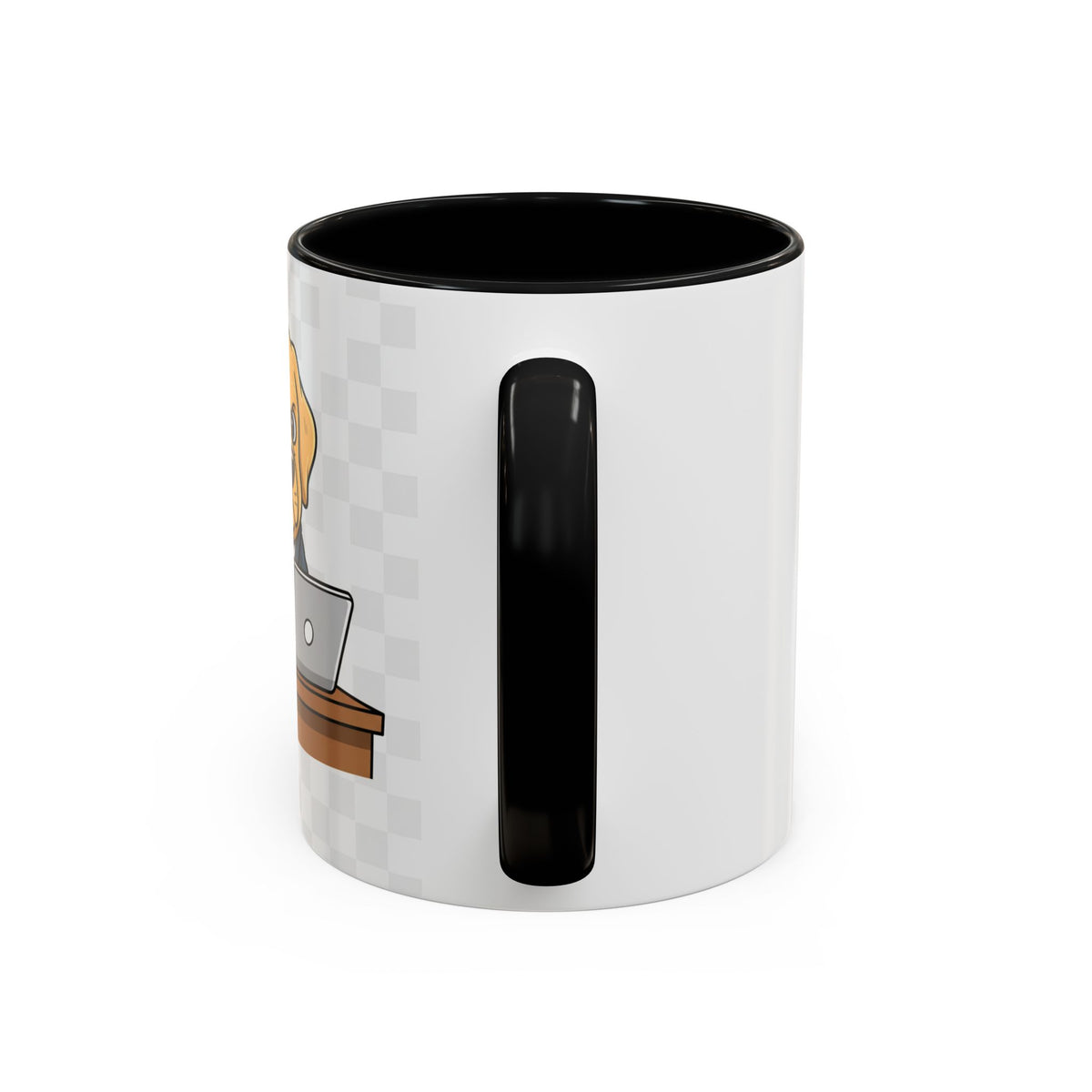 Yellow Labrador Boss Coffee Mug — Funny Dog in Suit Cartoon (11/15oz)