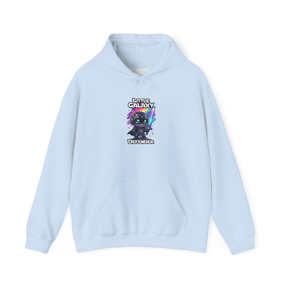 Little Galaxy Defender Hoodie — Cute Space Cat Graphic Pullover