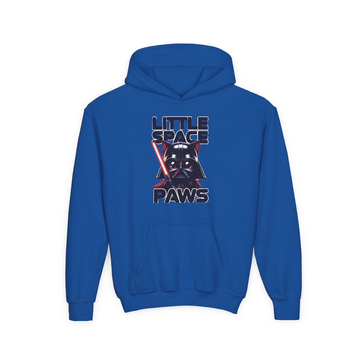 Little Jedi Paws Youth Hoodie – Kids Star Wars-Inspired Cat Graphic Hooded Sweatshirt