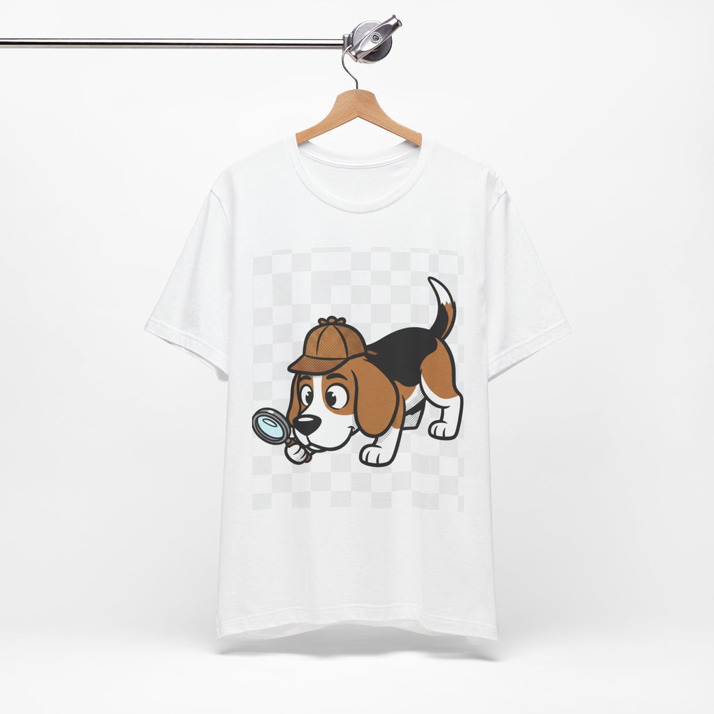Beagle Detective T-Shirt – Whimsical Noir Dog Tee | Funny Detective Pup Shirt