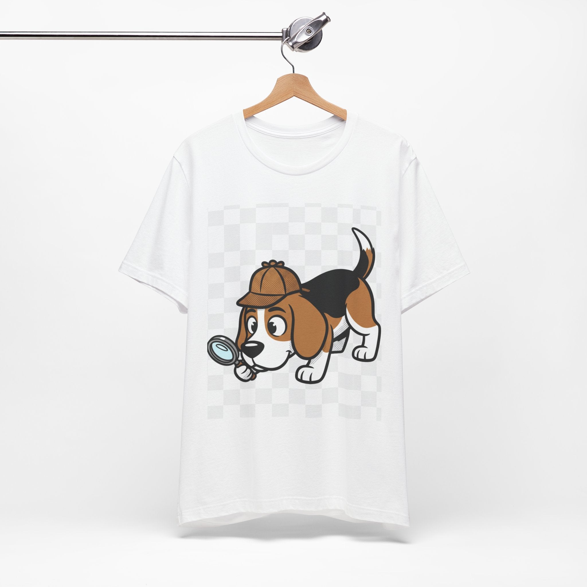 Beagle Detective T-Shirt – Whimsical Noir Dog Tee | Funny Detective Pup Shirt