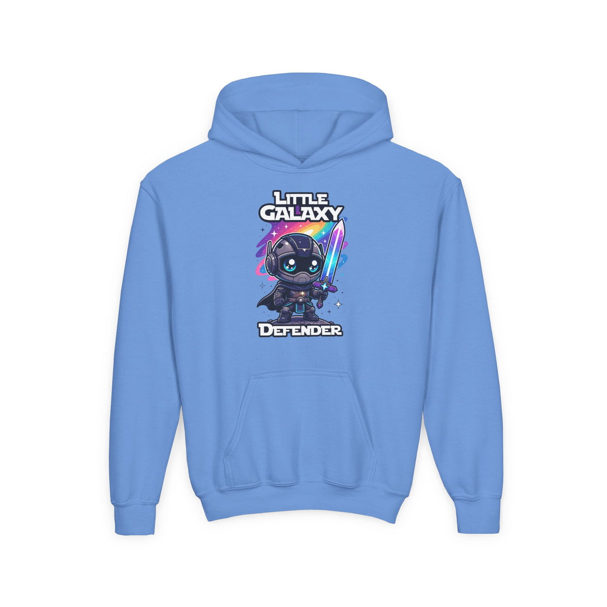 Little Galaxy Defender Youth Hoodie – Kids Cute Space Warrior Hooded Sweatshirt
