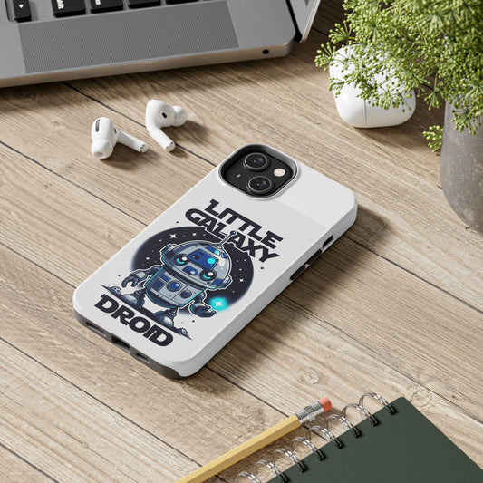 Little Galaxy Droid Tough Phone Case — Cute Retro Robot Phone Cover for Kids & Sci‑Fi Fans