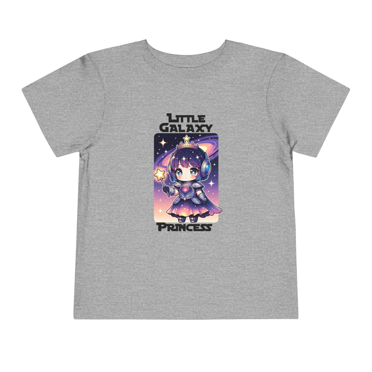 Toddler Tee — "Little Galaxy Princess" Cute Space Anime Kid Shirt