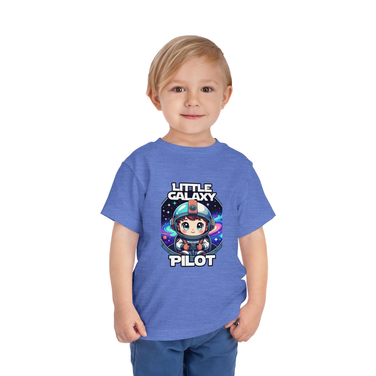 Little Galaxy Pilot Toddler Tee — Cute Space Astronaut Kids Shirt