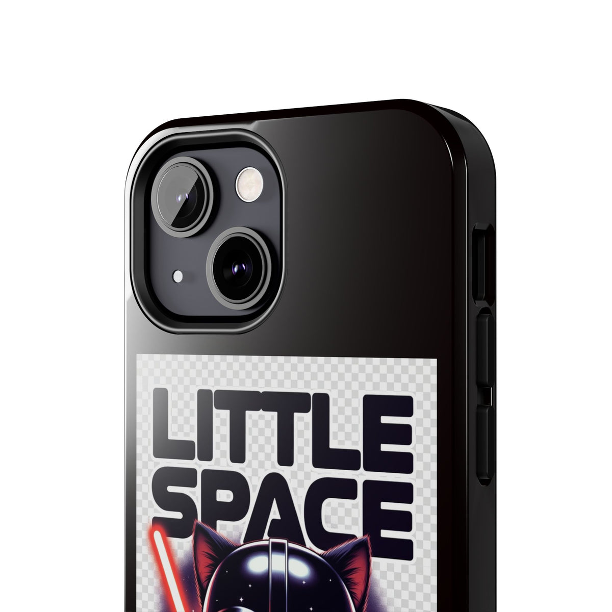 Little Space Paws Phone Case — Cute Darth Vader Cat Graphic Tough Phone Case