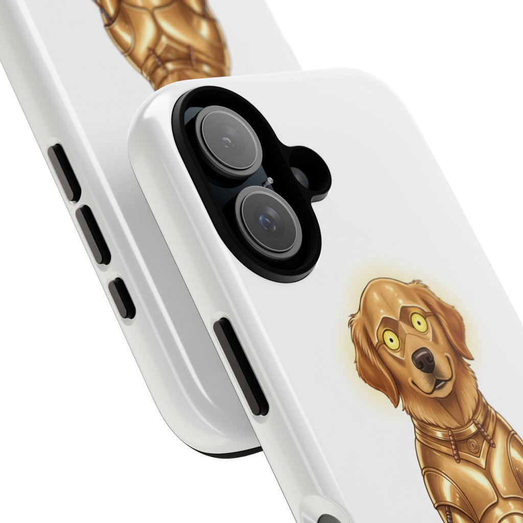 Golden Retriever C-3PO Phone Case — Star Wars Dog Cover