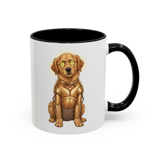 Golden Retriever as C-3PO Mug — Cute Star Wars Droid Dog Coffee Cup (11/15oz)