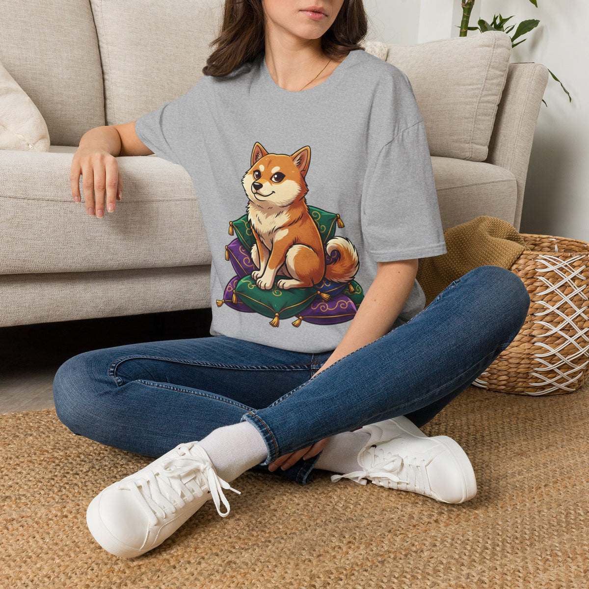 Shiba Inu Cozy Tee — Cute Shiba Dog Graphic T-Shirt