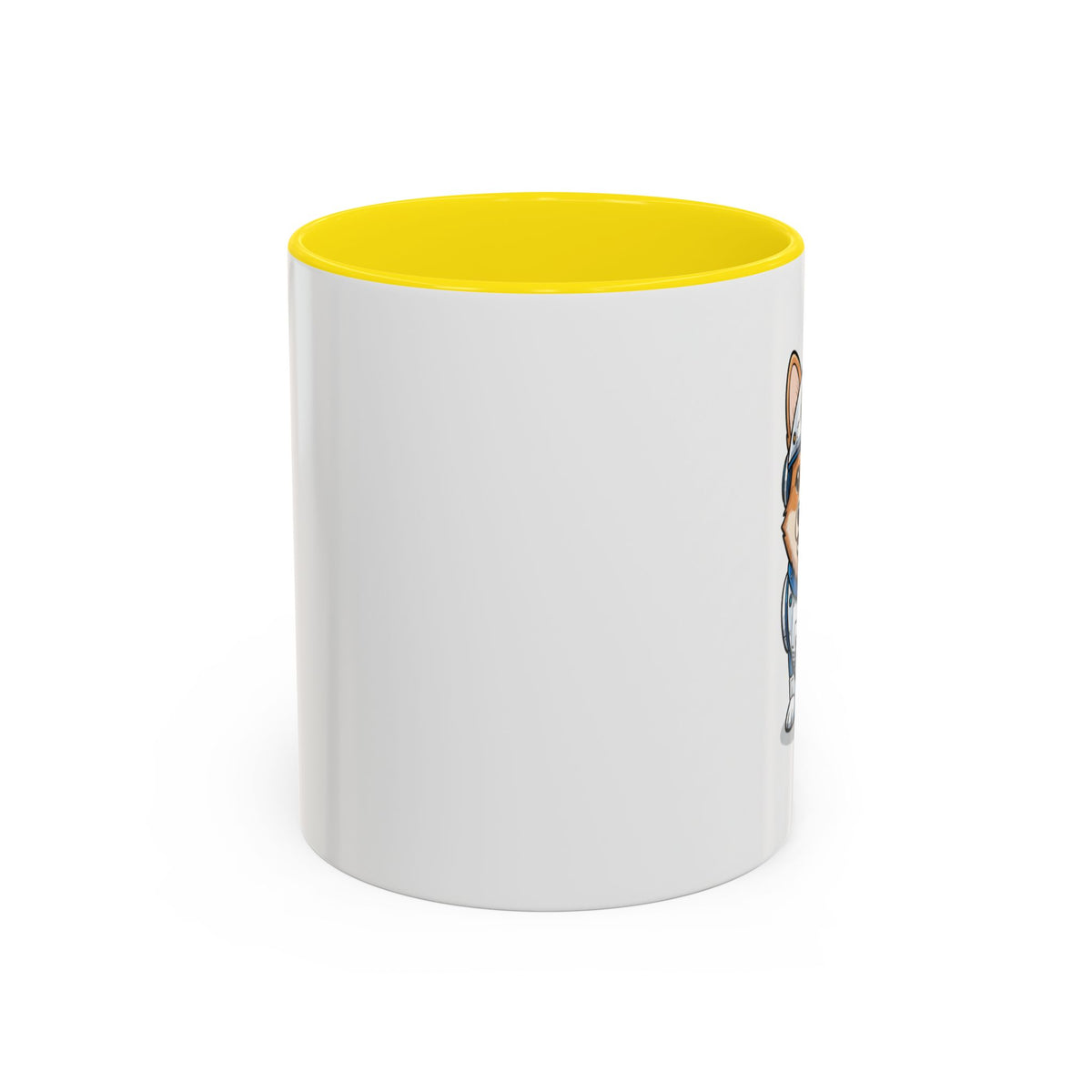 Corgi Robot Coffee Mug — Cute Futuristic Dog Accent Mug (11/15oz)