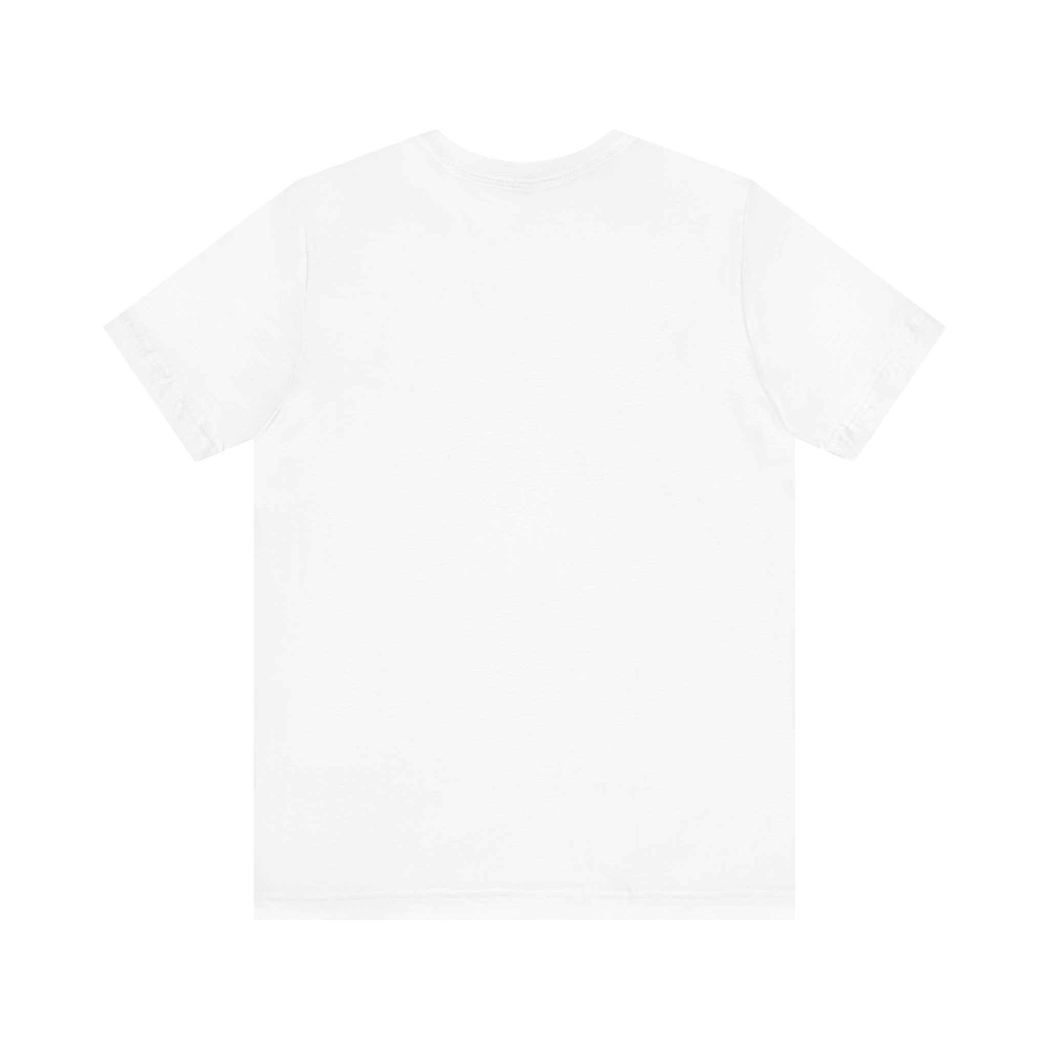 White T-shirt featuring a blank back, suitable for casual wear or layering.