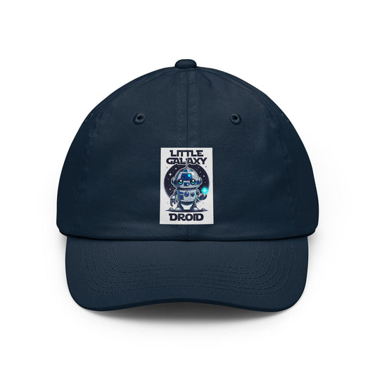 Little Galaxy Droid Dad Hat – Retro Space Robot Embroidered Baseball Cap