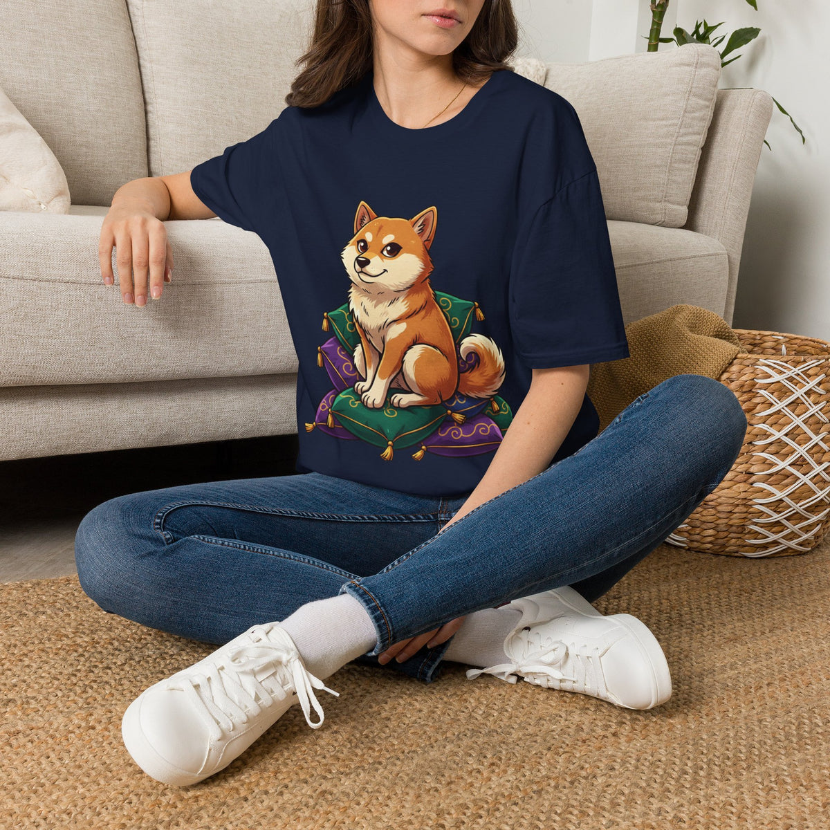 Shiba Inu Cozy Tee — Cute Shiba Dog Graphic T-Shirt
