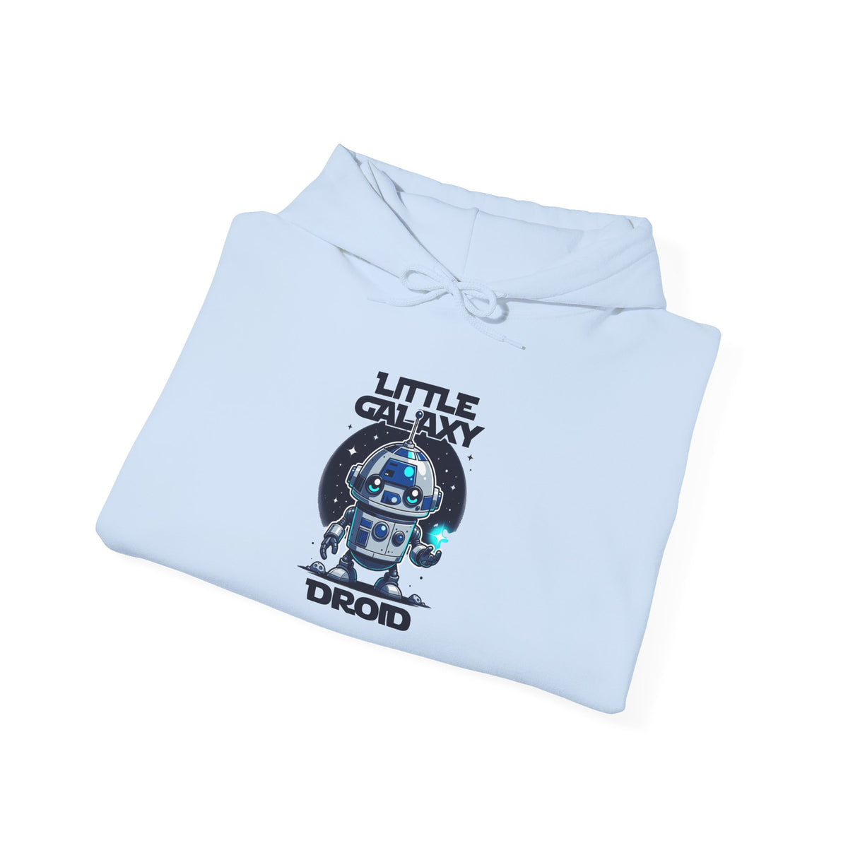 Little Galaxy Droid Hoodie — Cute Space Robot Pullover for Kids & Fans