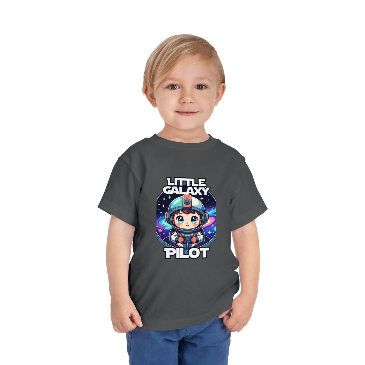 Little Galaxy Pilot Toddler Tee — Cute Space Astronaut Kids Shirt