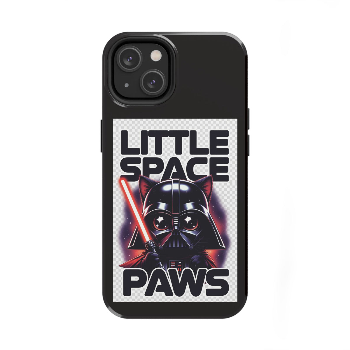 Little Space Paws Phone Case — Cute Darth Vader Cat Graphic Tough Phone Case
