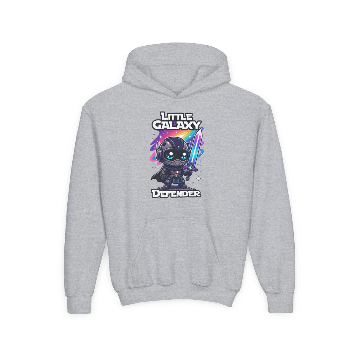 Little Galaxy Defender Youth Hoodie – Kids Cute Space Warrior Hooded Sweatshirt