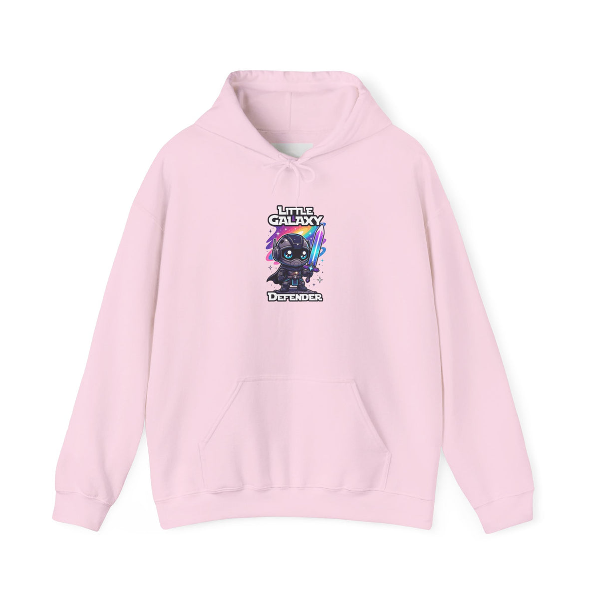 Little Galaxy Defender Hoodie — Cute Space Cat Graphic Pullover