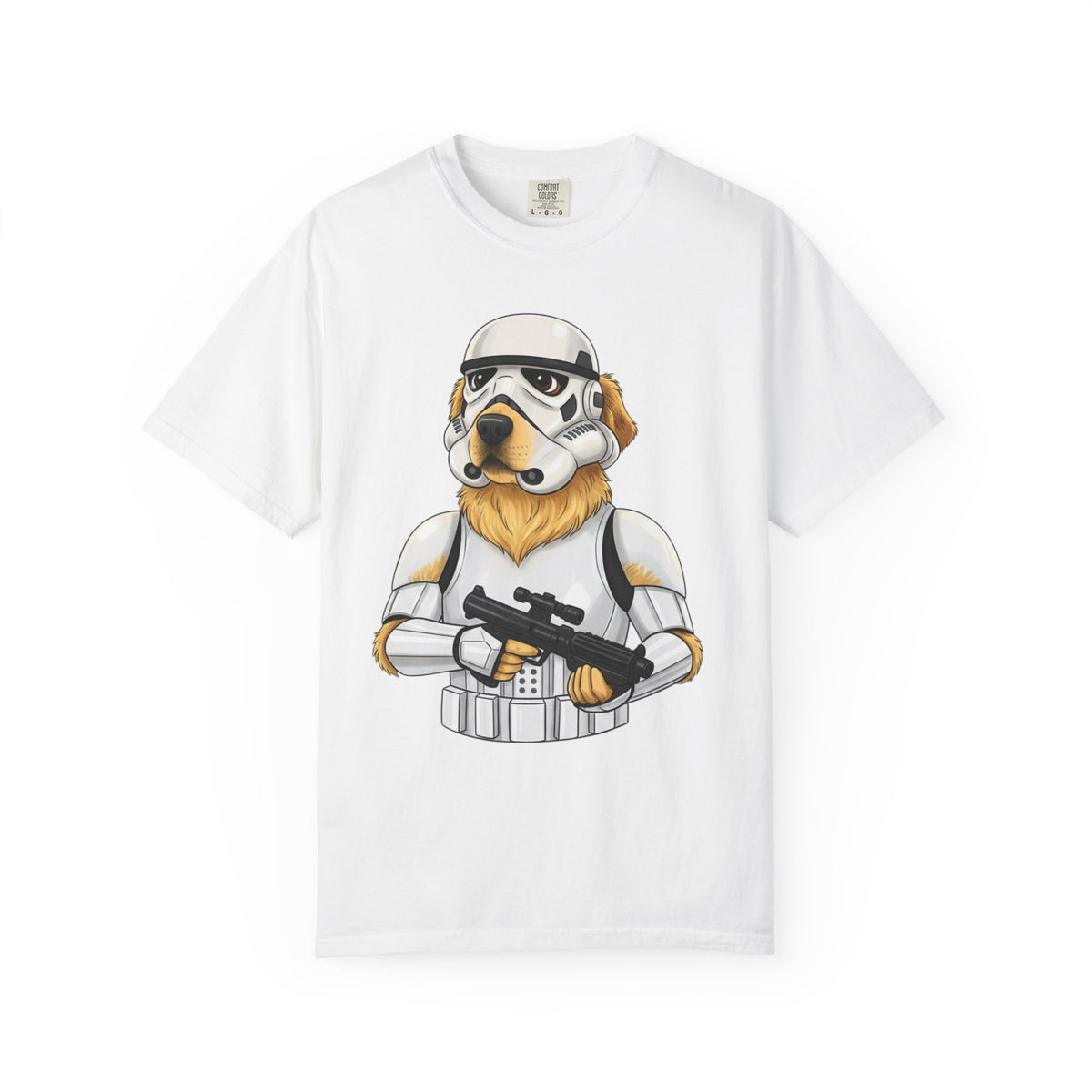 Stormdog Soldier T-Shirt — Cute Dog in Stormtrooper Armor Graphic Tee