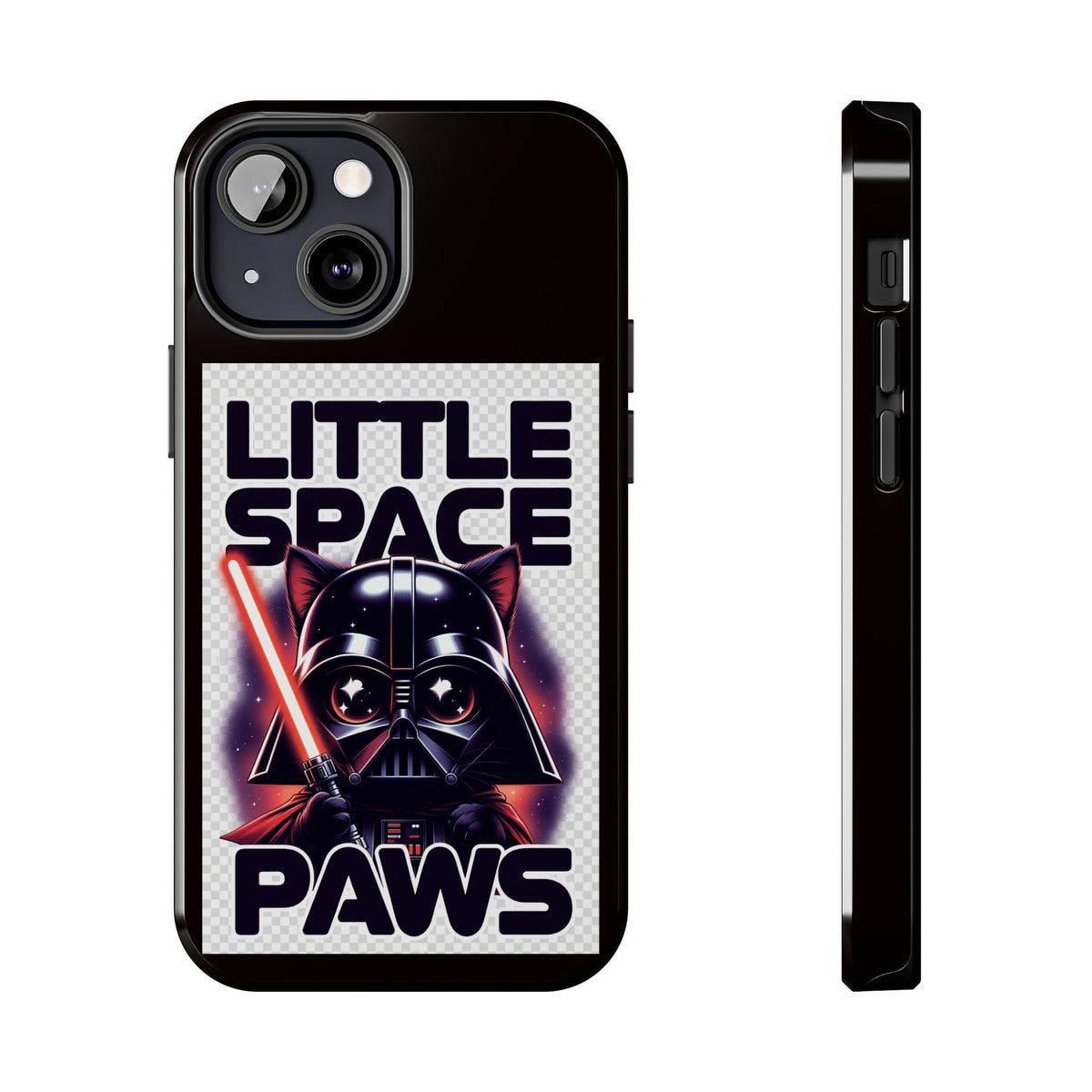 Little Space Paws Phone Case — Cute Darth Vader Cat Graphic Tough Phone Case
