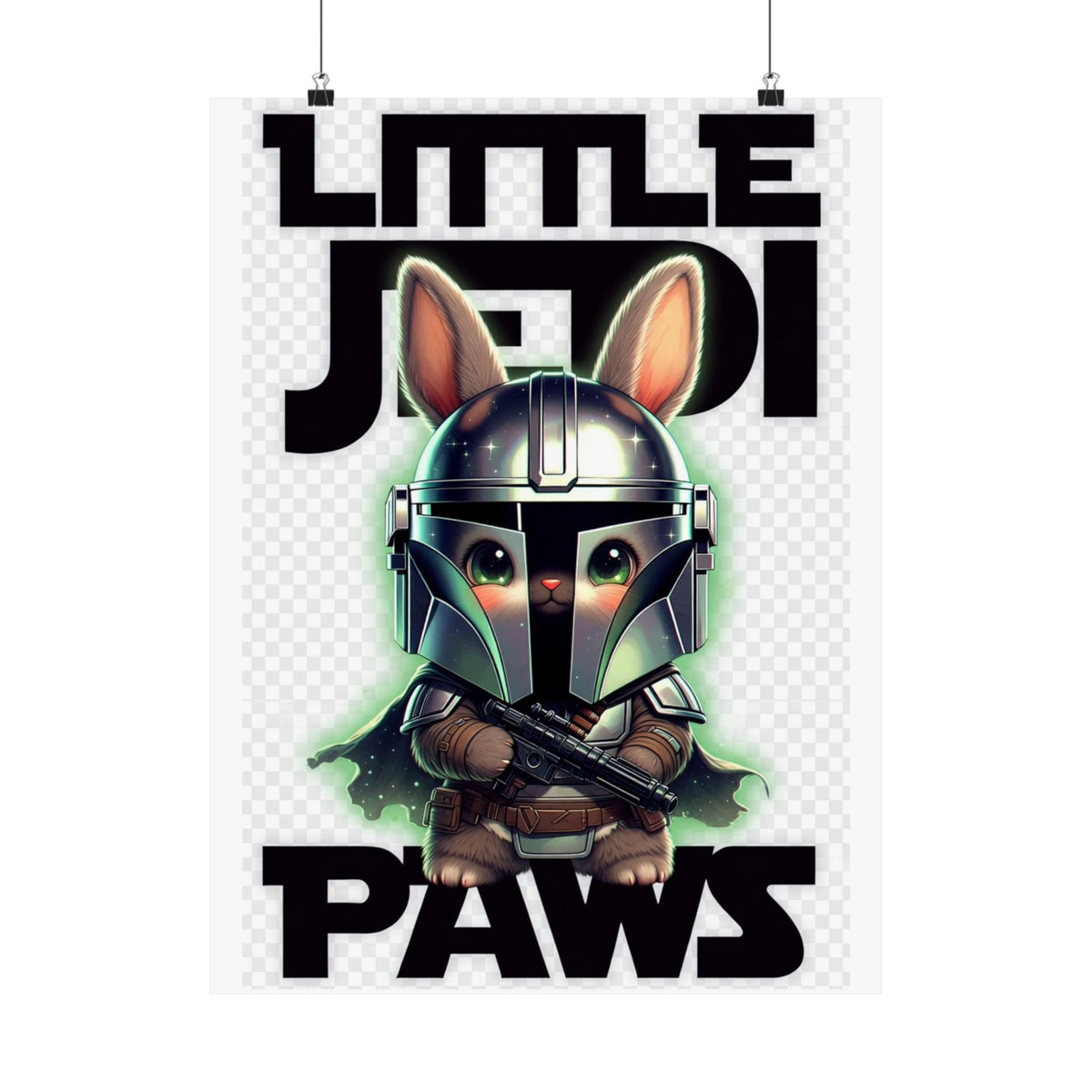 Little Jedi Paws Matte Poster