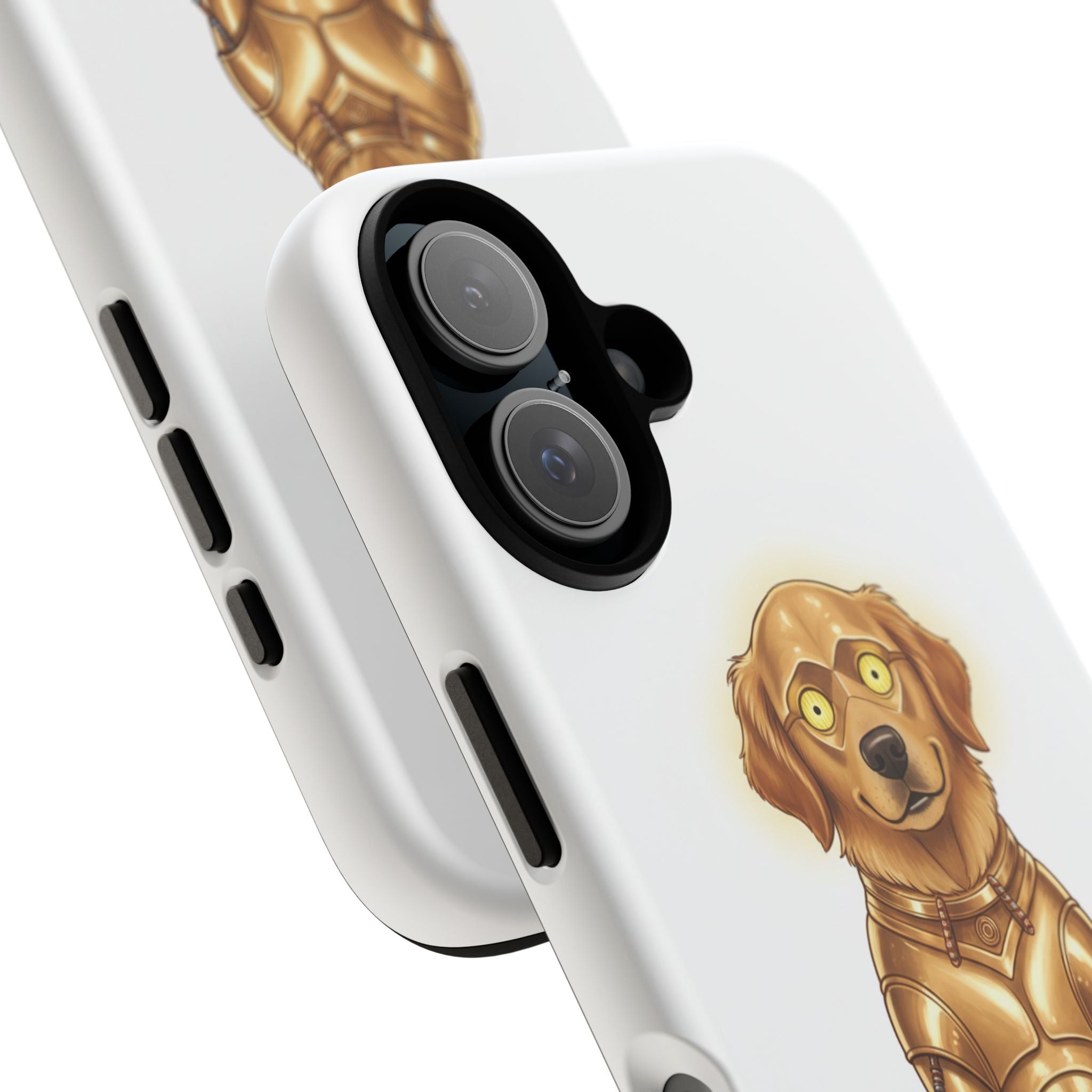 Golden Retriever C-3PO Phone Case — Star Wars Dog Cover