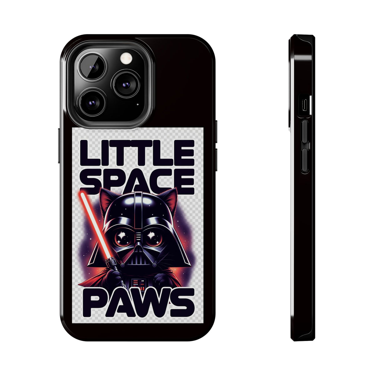 Little Space Paws Phone Case — Cute Darth Vader Cat Graphic Tough Phone Case