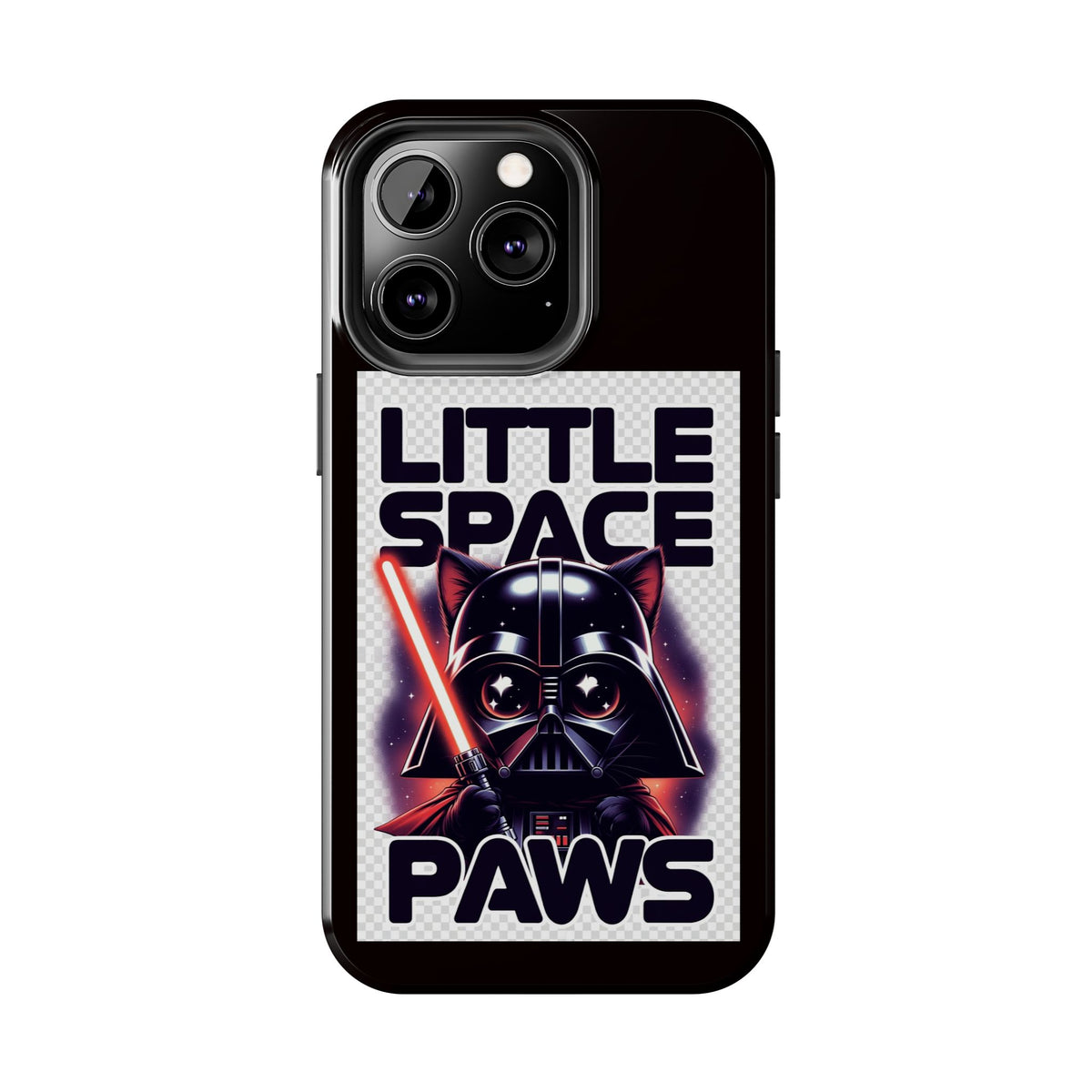 Little Space Paws Phone Case — Cute Darth Vader Cat Graphic Tough Phone Case
